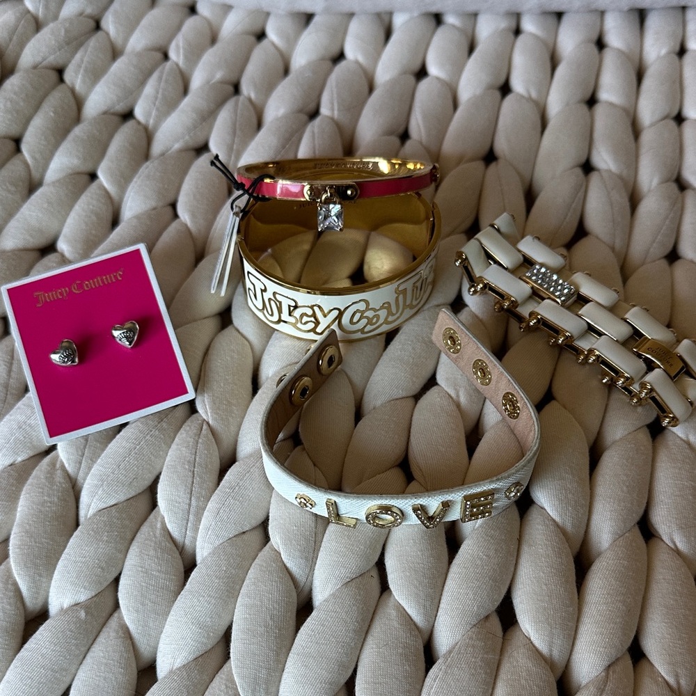 Juicy Couture Gold and Pink Bracelet Collection